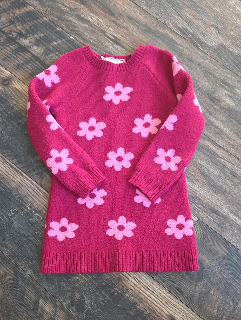 Flower Sweater Dress